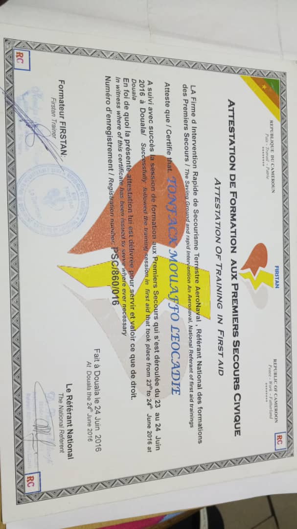 Formation Premiers Secours Civique FIRSTAN 2016 - Attestation secourisme civil et urgences médicales